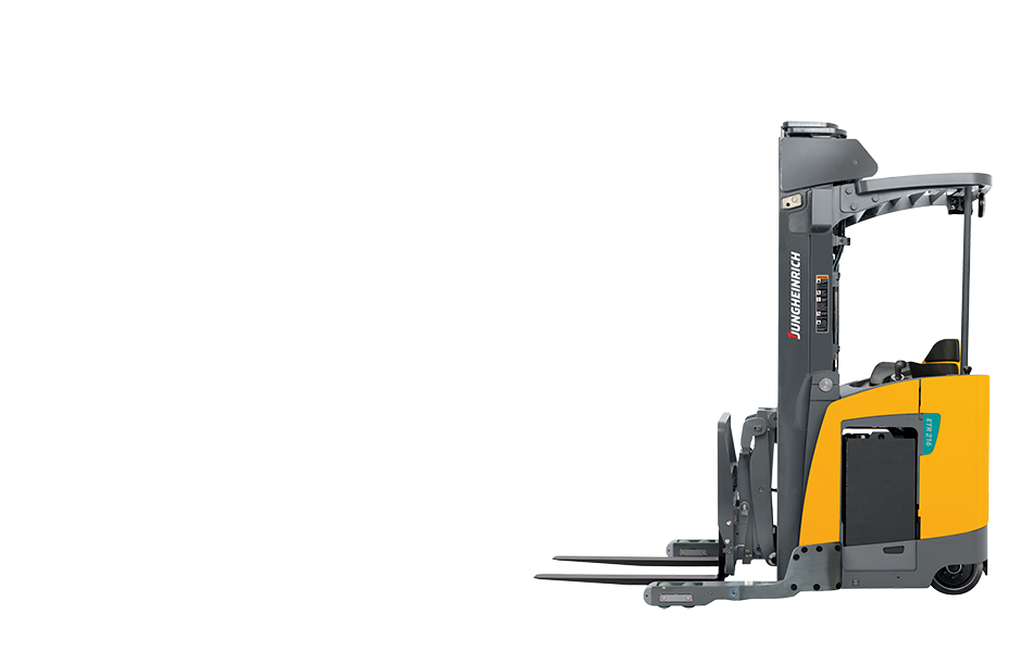 Jungheinrich ETR340 reach truck profile view